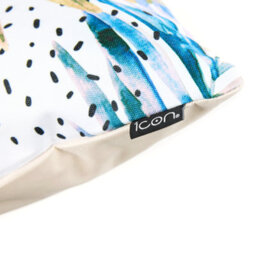 icon Indoor And Outdoor Waterproof Filled Cushion 2X Decorative Palm & 2X Aqua - thumbnail 5