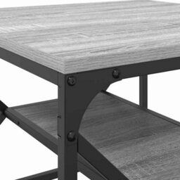 Berkfield Coffee Table With Shelf - Grey Sonoma - 51X50X40 Cm - Made Of Engineered Wood - thumbnail 8
