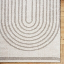 Livabliss Fossay Shaggy-Washable Beige Grey Modern Hig Pile Living Bedroom Rug 160 X 213 Cm Easy Care, Non Shedding - thumbnail 7