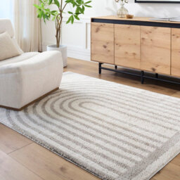 Livabliss Fossay Shaggy-Washable Beige Grey Modern Hig Pile Living Bedroom Rug 160 X 213 Cm Easy Care, Non Shedding - thumbnail 2