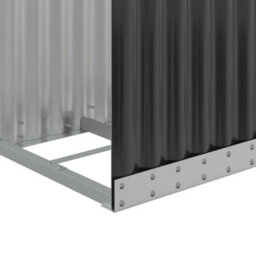 Walplus Log Holder Anthracite 40X45X100 Cm Galvanised Steel - thumbnail 7