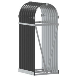 Walplus Log Holder Anthracite 40X45X100 Cm Galvanised Steel - thumbnail 6