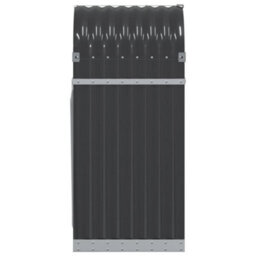 Walplus Log Holder Anthracite 40X45X100 Cm Galvanised Steel - thumbnail 5