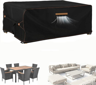 Garden Furniture Set Cover (150 X 150 74 Cm) - Robust And Waterproof Protective Made Of Durable 420D Canvas For Coffee Table - image 1