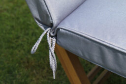 Garden Market Place Garden Furniture Cushion- Recliner Cushion For Large Garden Chair In Grey - thumbnail 3
