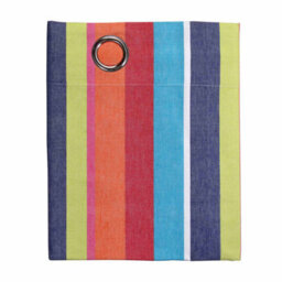 Homescapes Multi Stripes Ready Made Eyelet Curtain Pair, 117 X 137 Cm Drop - thumbnail 4