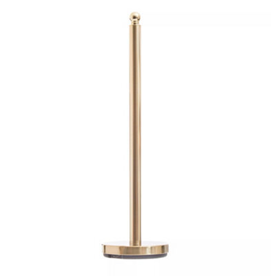Orsina Stable Gold Finish Toilet Roll Holder, Elegant Design Toilet Holder, Roll Holder With Gold Finish Base - image 1