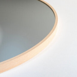 Nielsen Jaron Aluminium Wall Mirror, Round  80Cm - Oak - thumbnail 5