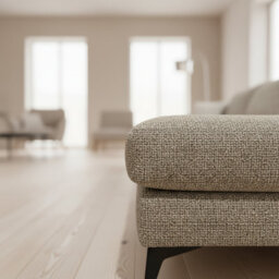 Abakus Direct Venice Chenille Corner Sofa In Taupe Right Facing With Deep Seats And Extra-Wide Padded Arms - thumbnail 8