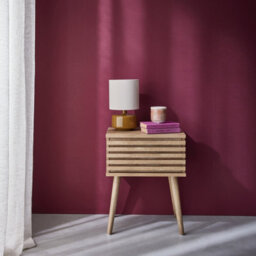 Sweeek - Scandi-Style Bedside Table With Grooved Wooden Effect Madere Natural 29X40X50.5 Cm - thumbnail 5