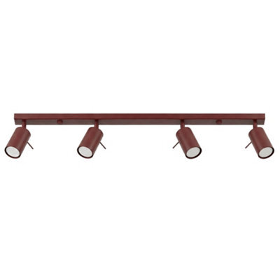 Sollux Lighting Ring Steel Burgundy 4 Lights Modern Ceiling Lamps - image 1