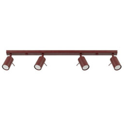 Sollux Lighting Ring Steel Burgundy 4 Lights Modern Ceiling Lamps - thumbnail 1