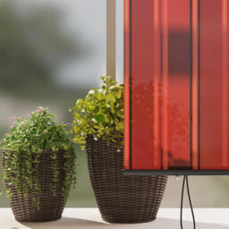 Berkfield Outdoor Roller Blind Orange And Brown 220 X 250 Cm Fabric - thumbnail 4