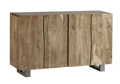 Hommoo Wooden Live Edge Four Door Large Sideboard - image 1