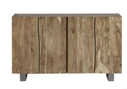 Hommoo Wooden Live Edge Four Door Large Sideboard - thumbnail 3