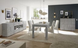 FurniComp LTD Furnicomp Lyon 1 Door 1 Drawer Small Concrete Grey Tv Unit - thumbnail 5