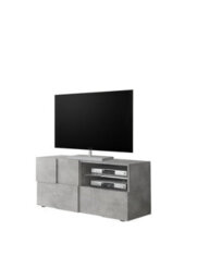 FurniComp LTD Furnicomp Lyon 1 Door 1 Drawer Small Concrete Grey Tv Unit - thumbnail 3