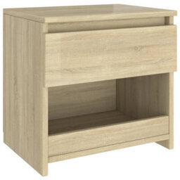 Vidaxl Bedside Cabinets 2 Pcs Sonoma Oak 40X30X39 Cm Engineered Wood Bedside Cabinets - thumbnail 4
