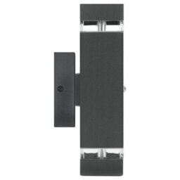Long Life Lamps Company Outdoor Dusk Till Dawn Wall Light Up Down Ip44 Anthracite Black Automatic Sensor Zlc374Dtd - thumbnail 4