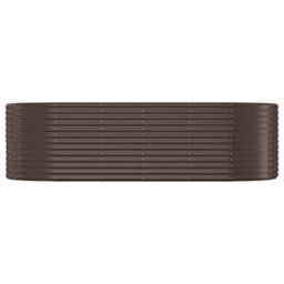 Walplus Garden Raised Bed Galvanised Steel 249X100X68 Cm Brown - thumbnail 3