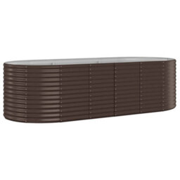 Walplus Garden Raised Bed Galvanised Steel 249X100X68 Cm Brown - thumbnail 2