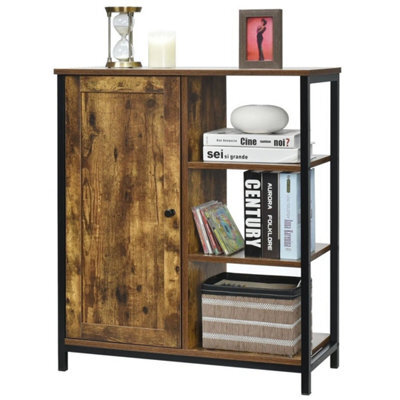 Industrial Storage Cabinet Freestanding Cupboard Sideboard W/3 Shelves - image 1
