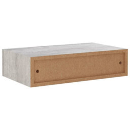 Berkfield Wall Drawer Shelves 2 Pcs Concrete Grey 40X23.5X10Cm Mdf - thumbnail 8