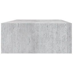 Berkfield Wall Drawer Shelves 2 Pcs Concrete Grey 40X23.5X10Cm Mdf - thumbnail 6