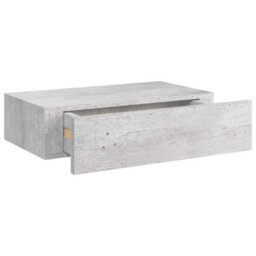 Berkfield Wall Drawer Shelves 2 Pcs Concrete Grey 40X23.5X10Cm Mdf - thumbnail 7