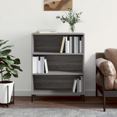 Berkfield Bookcase Grey Sonoma 69.5X32.5X90 Cm Engineered Wood - image 1