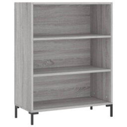 Berkfield Bookcase Grey Sonoma 69.5X32.5X90 Cm Engineered Wood - thumbnail 2