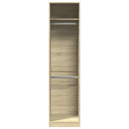 Berkfield Wardrobe Sonoma Oak 50X50X200 Cm Engineered Wood - thumbnail 4