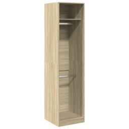 Berkfield Wardrobe Sonoma Oak 50X50X200 Cm Engineered Wood - thumbnail 2