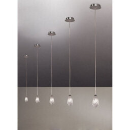 Luminosa Lighting Luminosa Pietra Pendant 1 Light G9, Polished Chrome - thumbnail 2
