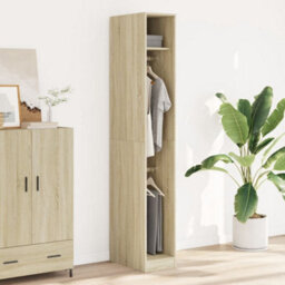 Berkfield Wardrobe Sonoma Oak 30X50X200 Cm Engineered Wood - thumbnail 3