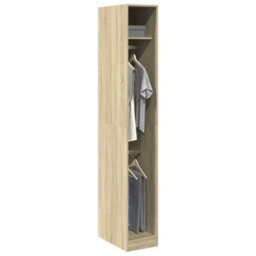 Berkfield Wardrobe Sonoma Oak 30X50X200 Cm Engineered Wood - thumbnail 1