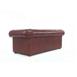Chesterfield 3 Seater Sofa Old English Hazel Real Leather In Classic Style - thumbnail 7