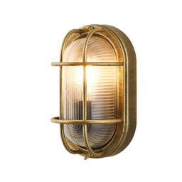 Perth Fixed Matt Antique Effect Mains-Powered Indoor & Outdoor Wall Light