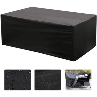 Outdoor Garden Furniture Cover, Dining Table, Patio Chairs, Waterproof, Windproof, Uv-Resistant, For Sofa, Rectangular - image 1