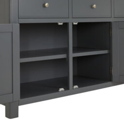 The Furniture Market Marbury Slate Grey Painted Extra Large 4 Drawer 4 Door Sideboard - thumbnail 8