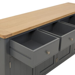 The Furniture Market Marbury Slate Grey Painted Extra Large 4 Drawer 4 Door Sideboard - thumbnail 6