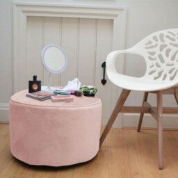 rucomfy Beanbags Rucomfy Velvet Pouffe -  Indoor Bean Bag Footstool
