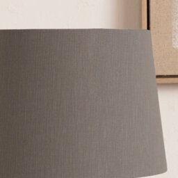 Pacific Lifestyle 30Cm Grey Linen Tapered Cylinder Table Lampshade Modern Self Lined Lamp Shade - thumbnail 2