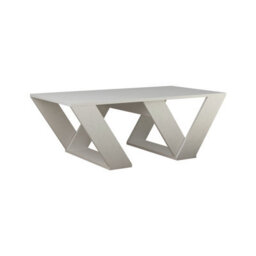 Decortie Pipra Modern Multipurpose Coffee Table 110Cm Open Shelf White Living Room H 40Cm - thumbnail 2