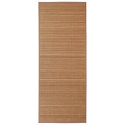 Berkfield Modern Rectangular Brown Bamboo Rug 120 X 180 Cm