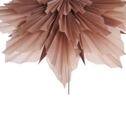 Beliani Large Pink Star Paper Shade Hanging Lamp - Handmade Festive Christmas Decoration, Ready To Hang - thumbnail 5