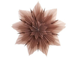 Beliani Large Pink Star Paper Shade Hanging Lamp - Handmade Festive Christmas Decoration, Ready To Hang - thumbnail 2
