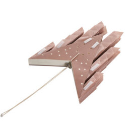 Beliani Large Pink Star Paper Shade Hanging Lamp - Handmade Festive Christmas Decoration, Ready To Hang - thumbnail 7