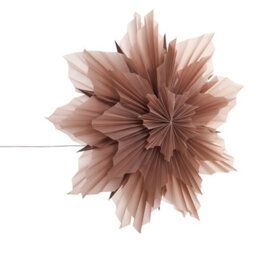 Beliani Large Pink Star Paper Shade Hanging Lamp - Handmade Festive Christmas Decoration, Ready To Hang - thumbnail 4