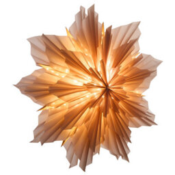 Beliani Large Pink Star Paper Shade Hanging Lamp - Handmade Festive Christmas Decoration, Ready To Hang - thumbnail 3